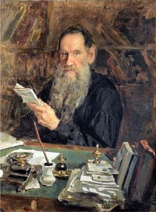 Portrait of the author Count Lev Nikolayevich Tolstoy (1828-1910)