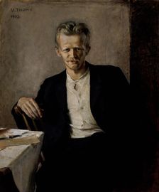 Portrait of the Author Emil Elenius, 1903. Creator: Verner Thome