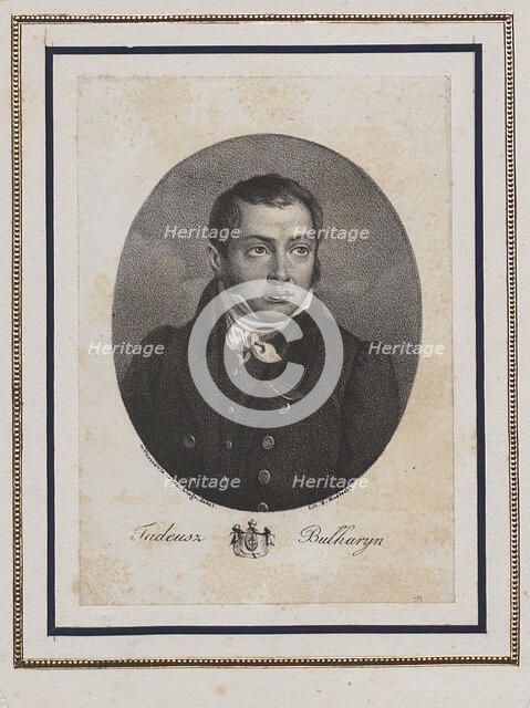 Portrait of the author Faddei Bulgarin (1789-1859), 1832. Creator: Kostecki, Franciszek (active 1819-1831).