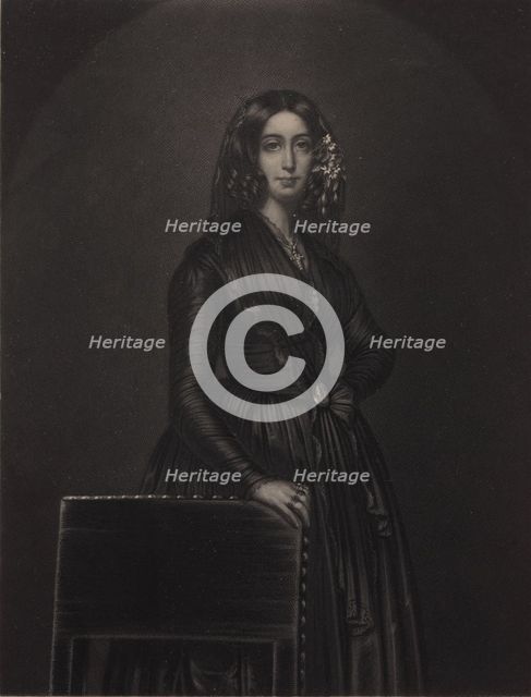 Portrait of the author George Sand (1804-1876), c. 1840.
