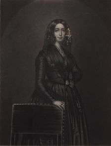 Portrait of the author George Sand (1804-1876), c. 1840