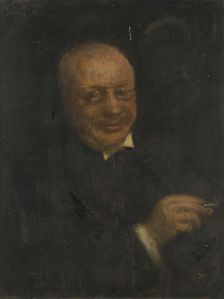 Portrait of the Author Gunnar Heiberg, 1901. Creator: Hans Heyerdahl