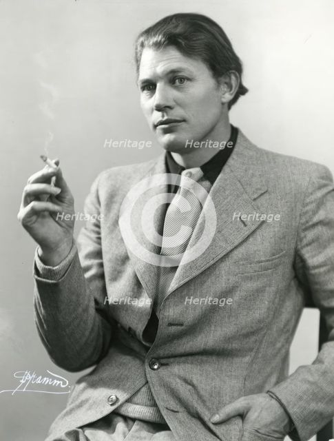 Portrait of the author Harry Martinson (1904-1978), 1933. Creator: Peter Pramm.
