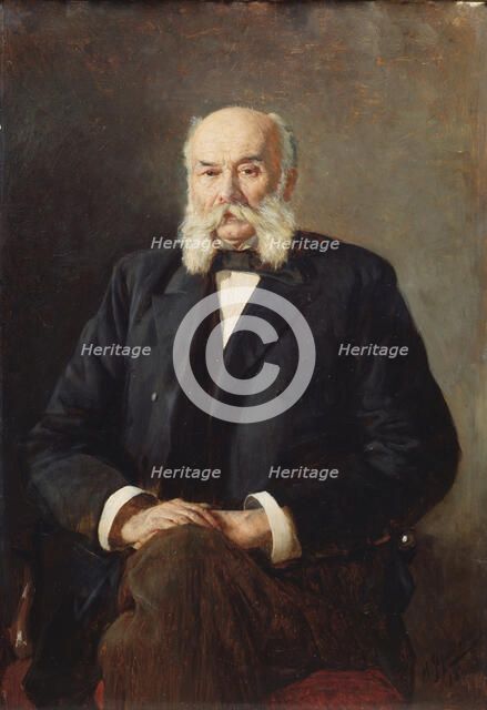 Portrait of the author Ivan Goncharov (1812-1891), 1888. Artist: Yaroshenko, Nikolai Alexandrovich (1846-1898)