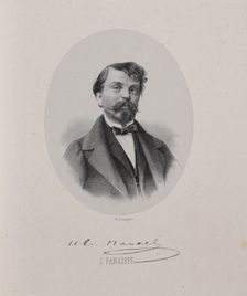 Portrait of the author Ivan Ivanovich Panaev (1812-1862), 1860