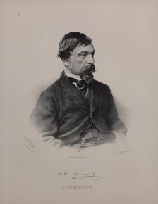Portrait of the author Ivan Ivanovich Panaev (1812-1862), 1860s