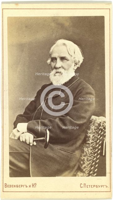 Portrait of the author Ivan S. Turgenev (1818-1883), Between 1880 and 1886.