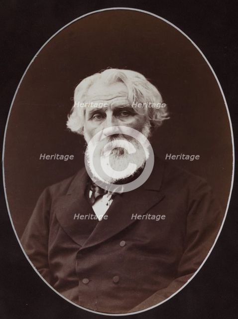 Portrait of the author Ivan Sergeyevich Turgenev (1818-1883), 1880.