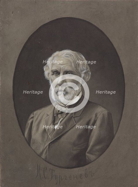 Portrait of the author Ivan Sergeyevich Turgenev (1818-1883), 1883.