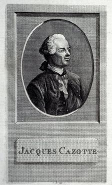 Portrait of the author Jacques Cazotte (1720-1792). Artist: French master