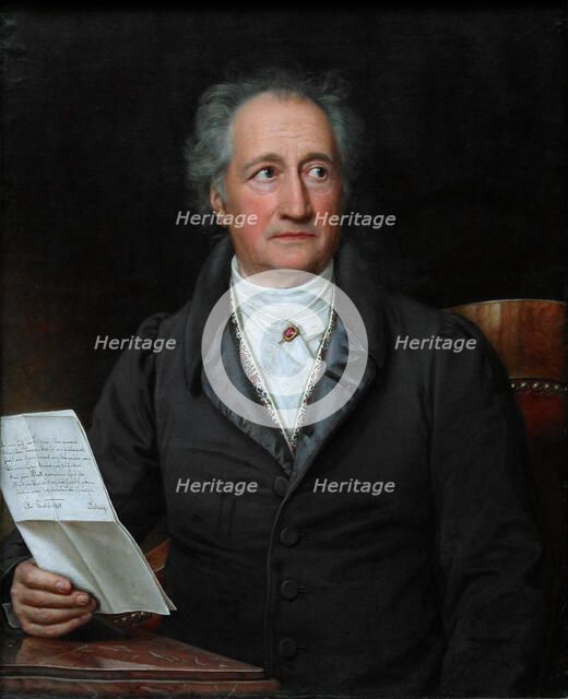 Portrait of the author Johann Wolfgang von Goethe (1749-1832), 1828. Artist: Stieler, Joseph Karl (1781-1858)