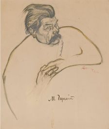 Portrait of the author Maxim Gorky (1868-1939), 1916