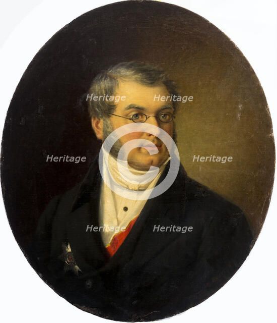 Portrait of the author Mikhail Nikolaevich Zagoskin (1789-1852), 1868. Creator: Bolotov, Dmitry Mikhaylovich (1837-1907).