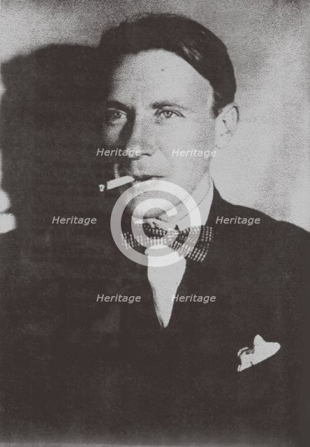 Portrait of the author Mikhail Bulgakov (1891-1940), 1920.