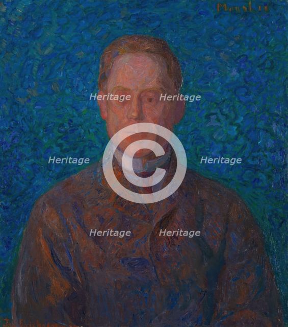 Portrait of the Author Mons Lie, 1909. Creator: Thorvald Erichsen.