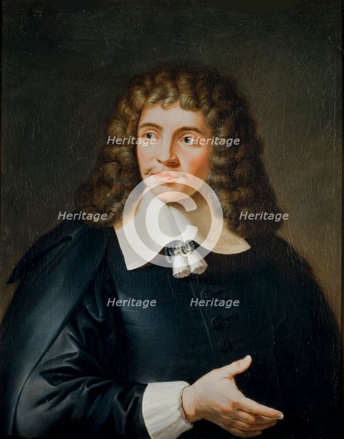 Portrait of the author Moliére (1622-1673), 1700. Creator: Anonymous.