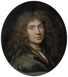 Portrait of the author Moliére (1622-1673), ca 1658. Artist: Mignard, Pierre (1612-1695)
