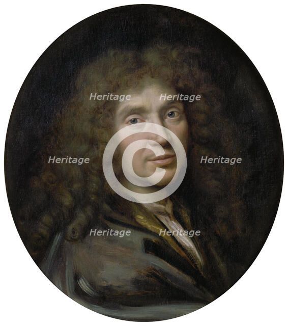 Portrait of the author Moliére (1622-1673), ca 1658. Artist: Mignard, Pierre (1612-1695)