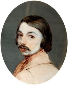 Portrait of the author Nikolai Gogol (1809-1852), end 1830s. Creator: Gerin, Jean (1778-after 1827)