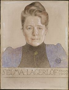 Portrait of the author Selma Lagerlöf (1858-1940), 1902