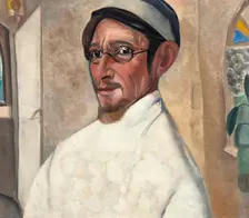 Portrait of the actor Nikolai Podgorny as Peter Trofimov in The Cherry Orchard by Anton Chekov, 19