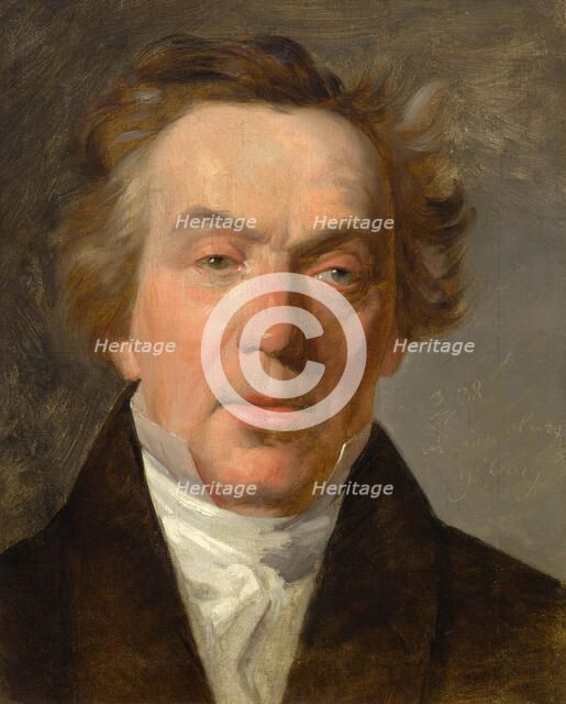 Portrait of the actor and writer Johann Anton Friedrich Reil (1773-1843), 1838. Creator: Amerling, Friedrich Ritter von (1803-1887).