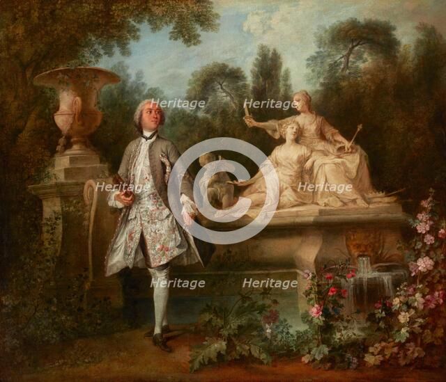 Portrait of the Actor Grandval, about 1742. Creators: Nicolas Lancret, Charles-Francois Racot de Grandval.