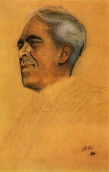 Portrait of the Actor Konstantin Sergeyevich Stanislavsky 1911, (1965). Creator: Valentin Serov