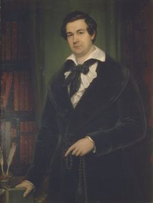 Portrait of the Actor Vasily Andreevich Karatygin (1802-1853), 1842. Artist: Tropinin, Vasili Andreyevich (1776-1857)