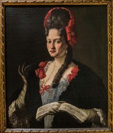 Portrait of the actress Caterina Biancolelli (1665-1716). Creator: Anonymous