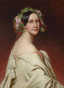 Portrait of the Actress Charlotte von Hagn (1809-1891), 1850. Creator: Stieler, Joseph Karl (1781-1858)