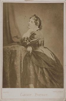 Portrait of the actress and singer Virginie Déjazet (1798-1875), 1873. Creator: Disdéri, André Adolphe-Eugène (1819-1889)