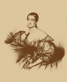 Portrait of the actress and singer Nadezhda Vasilyevna Repina (1809-1867), 1830s