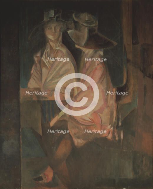 Portrait of the actress Alisa Koonen (1889-1974). Artist: Yakulov, Georgi Bogdanovich (1884-1928)