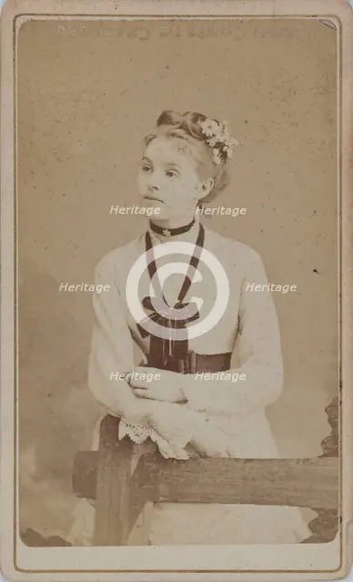 Portrait of the actress Gabrielle Réjane (1856-1920), c1880. Creator: Photo studio Bacard Fils ().