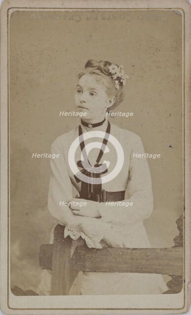 Portrait of the actress Gabrielle Réjane (1856-1920), c1880. Creator: Photo studio Bacard Fils ().