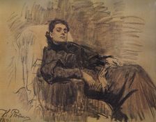 Portrait of the actress Eleonora Duse (1858-1924), 1891