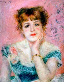 Portrait of the Actress Jeanne Samary 1878. Artist: Pierre-Auguste Renoir