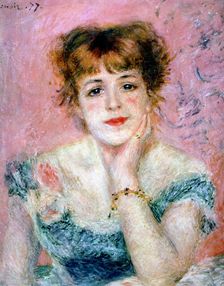 Portrait of the Actress Jeanne Samary 1878. Artist: Pierre-Auguste Renoir
