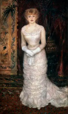Portrait of the Actress Jeanne Samary 1878. Artist: Pierre-Auguste Renoir