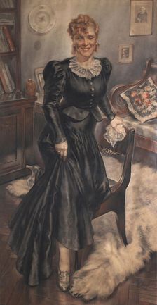 Portrait of the Actress Olga Androvskaya (1898-1975), 1940. Creator: Pyotr Mitrofanovich Shukhmin