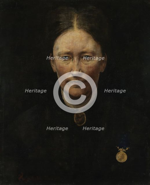 Portrait of the Actress Laura Gundersen, 1879. Creator: Hans Heyerdahl.