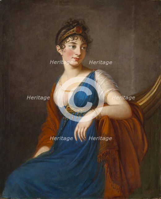 Portrait of the actress Mademoiselle Georges (1787-1867), 1800s. Creator: Vigée Le Brun, Louise Élisabeth (1755-1842).