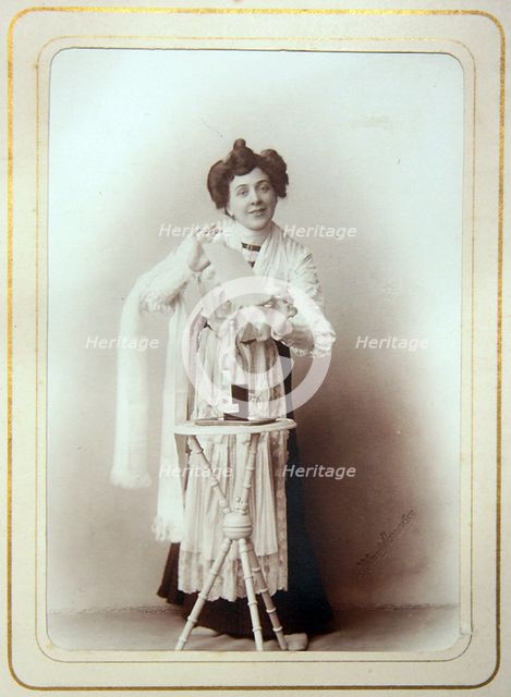 Portrait of the actress Maria Alexeeva-Lilina, 1900s-1910s.