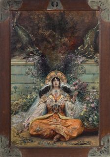 Portrait of the actress Sarah Bernhardt (1844-1923)