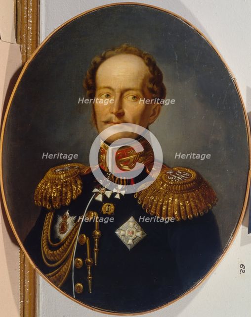 Portrait of the Adjutant General Karl Karlovich Merder (1787-1834), 1820s. Artist: Anonymous  