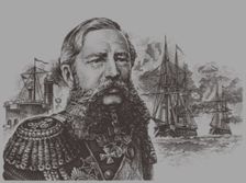 Portrait of the Admiral Grigory Ivanovich Butakov (1820-1882), 20th century. Artist: Anonymous