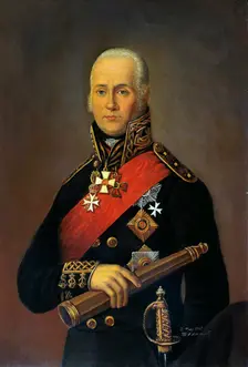Portrait of the Admiral Fyodor Fyodorovich Ushakov (1745–1817), 1912. Creator: Bazhanov, Pyotr Nikolaevich (1851-1913)