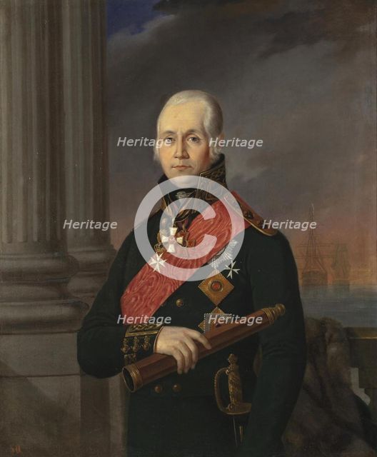 Portrait of the Admiral Fyodor Fyodorovich Ushakov (1745–1817).