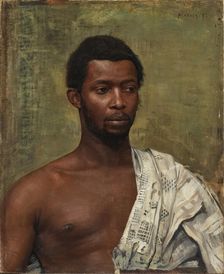 Portrait of the African Prince William Nii Nortey Dowuona from Ghana, 1897. Creator: Franz von Matsch